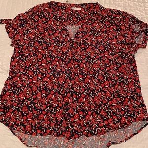New York & Company Floral Blouse
